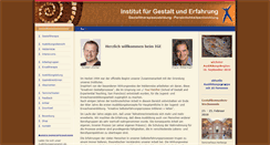 Desktop Screenshot of gestalttherapieausbildung.com