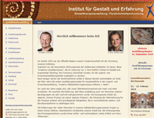 Tablet Screenshot of gestalttherapieausbildung.com